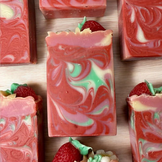 Strawberry Patch Handmade Soap
