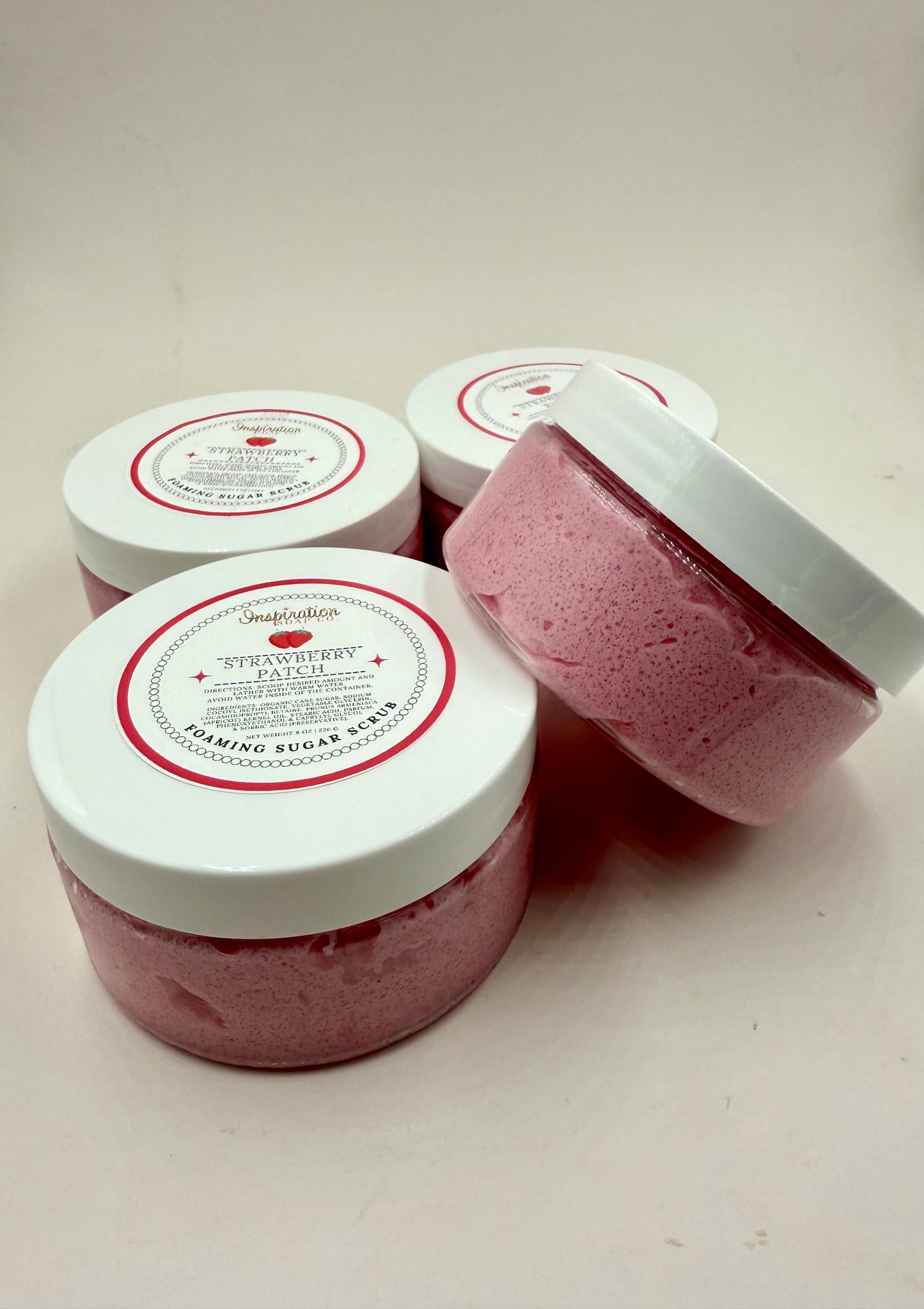 Strawberry Patch Foaming Sugar Scrub