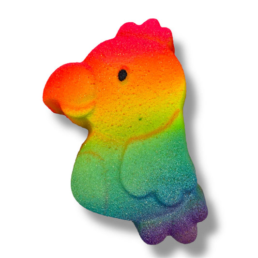 Rainbow Parrot Bath Bomb